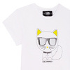 KARL LAGERFELD KIDS Girls White Choupette T-Shirt