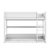 LIFETIME Kidsrooms Низьке двоярусне ліжко з драбиною 90x200 см, біле
