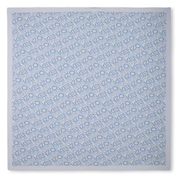 KENZO Kids Baby blanket for a boy made of blue cotton