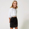 TWINSET Girls short skirt in black