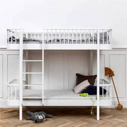 OLIVER FURNITURE Wood Original Двоярусне ліжко Wood Original Bunk White 90x200 см