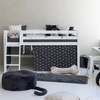  HOPPEKIDS  ECO Luxury Łóżko na niskiej antresoli z ukośną drabinką 90x200cm