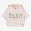 Billieblush Girls hooded short sleeves top with print