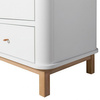 OLIVER FURNITURE Wood Дитяча шафа WOOD з трьома дверима, білий/дубовий колір