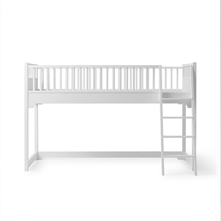 OLIVER FURNITURE Łóżko dziecięce na niskiej antresoli Seaside Classic low loft 90x200 cm