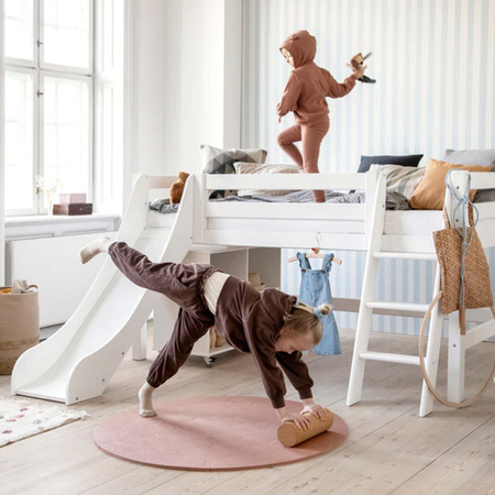  HOPPEKIDS  ECO Luxury Łóżko piętrowe ze zjeżdżalnią i pochyłą drabinką 90x200 cm
