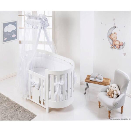 PICCI Dream Baby oval crib with pale blue application