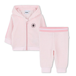 BOSS Kids Baby Girls' Two-Piece Pink Tracksuit