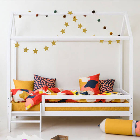 Hoppekids ECO Dream House bed 90x200 cm with stairs, white