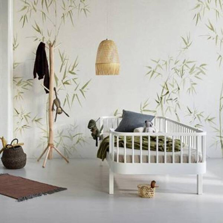 OLIVER FURNITURE Łóżko dziecięce Wood Original Day Bed 90x200 cm, biały/dąb