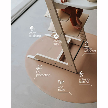 EEVEVE Mata podłogowa Splat mat - Cappuccino Brown