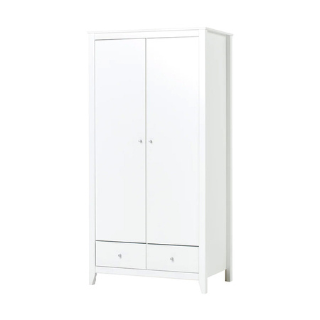 HOPPEKIDS Kids wardrobe with 2 doors and 2 drawers, White