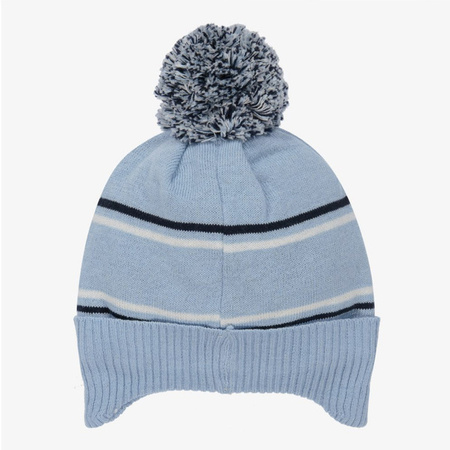 KENZO Kids Baby Boys Pom Pom hat in blue