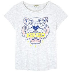 KENZO Kids T-shirt dziewczęcy z nadrukiem