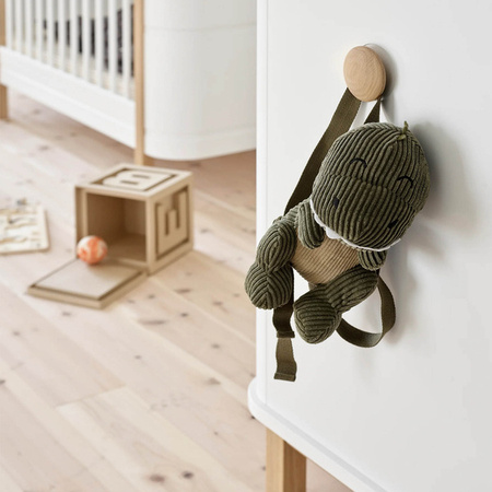 OLIVER FURNITURE WOD Dresser with 3 drawers and changing table, white/oak