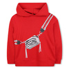 The Marc Jacobs Girls' Hooded Sweatshirt with Red Bag Print
