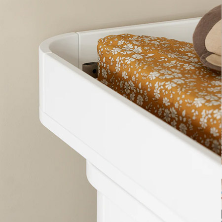 OLIVER FURNITURE WOOD Дитячий комод з трьома шухлядами та пеленальний столик, білий