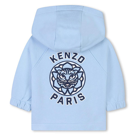 KENZO Kids Худі для хлопчика, світло-блакитний