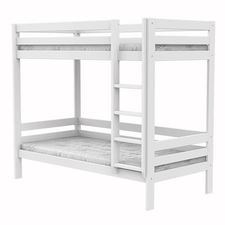 LIFETIME Kidsrooms ELEMENTS Łóżko piętrowe wysokie z drabinką 90x200 cm, white