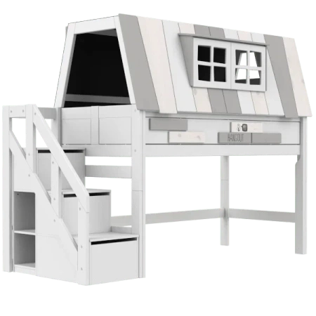 LIFETIME Kidsrooms Łóżko dziecięce na niskiej antresoli My Hangout