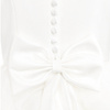 SARAH LOUISE Girls long ruffle ceremony ivory