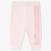 BOSS Kids Baby girls three-piece logo tracksuit in light pink