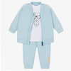 KARL LAGERFELD Kids Baby boys blue and white set