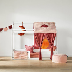 LIFETIME Kidsrooms Łóżko dziecięce z dachem, białe