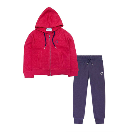 TRUSSARDI Boys red and navy tracksuit
