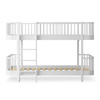  OLIVER FURNITURE Wood Original Низьке двоярусне ліжко 90x200 см, біле