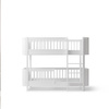  OLIVER FURNITURE Міні-ліжко з низьким деревом, біле, 70x160 см