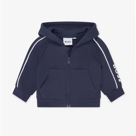 BOSS Kids Boys boys three-piece logo tracksuit in navy