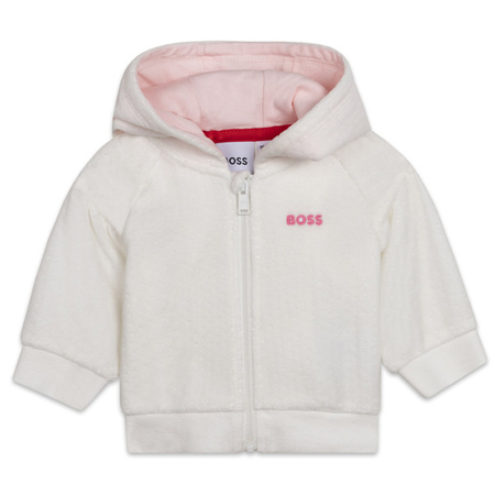 BOSS Kids Dres niemowlęcy dla dziewczynki trzy-częściowy biały