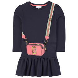 LITTLE MARC JACOBS Girls navy bag dress