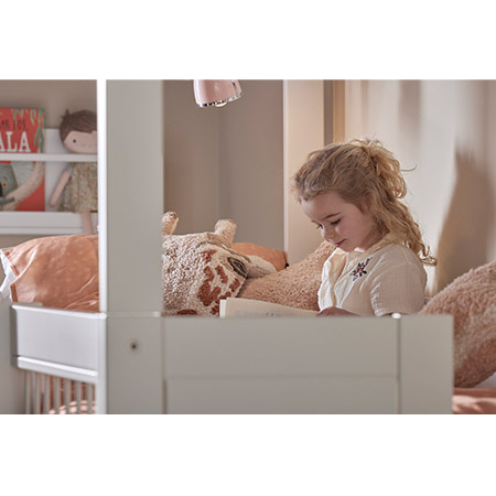 LIFETIME Kidsrooms Kid's Cabin bed Beach House with cabinets and slide90x200 cm, white
