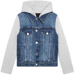BOSS KIDS Boys two material hooded jacket