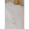 We Are Bitte Organic Baby Bedding BUNNY 70x100/40x45 cm, white sand