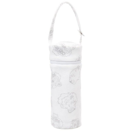 KENZO Kids White tiger print bottle bag