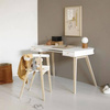 OLIVER FURNITURE Biurko dziecięce Wood białe wys. 72.6 cm z krzesłem 