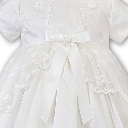SARAH LOUISE Baby girls ceremony dress with bonnet