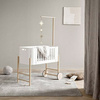 OLIVER FURNITURE Багатофункціональне дитяче ліжечко з розкладною лавкою, 42x88 см, білий/дуб