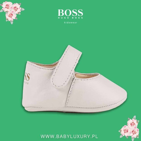 BOSS Kids White ballerina shoes