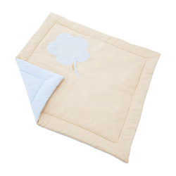 HOPPEKIDS Fairytale Knight play mat for playpen 100x100 cm, Light Blue/Sand