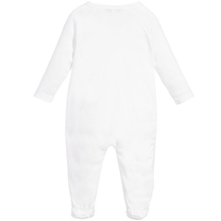 KENZO Kids Pajacyk niemowlęcy z czapką biało-różowy