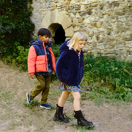 BILLIEBLUSH Girls' Hooded Jacket