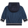 BOSS KIDS Baby boys hooded jacket pale blue and navy