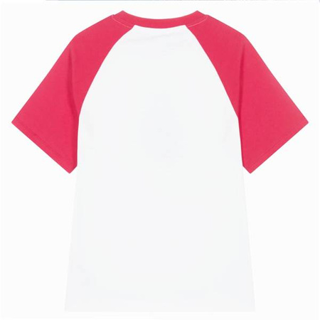 KENZO Kids T-shirt dziewczęcy z krótkim rękawem biało-różowy