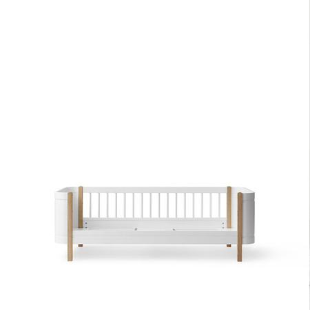  OLIVER FURNITURE Wood Łóżko dziecięce WOOD MINI junior 68x162 cm, biały/dąb 