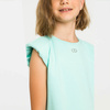 TWINSET Girls mint dress with tulle frill