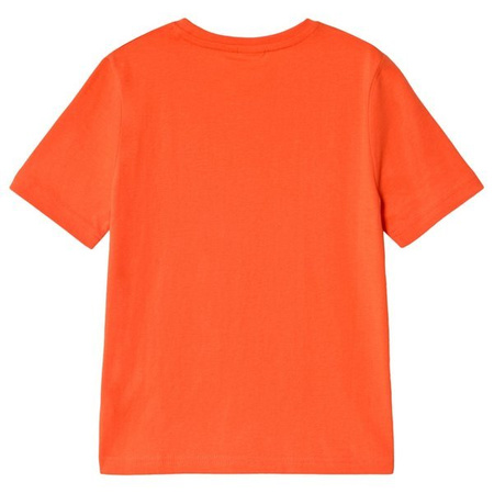 BOSS KIDS T-shirt chłopięcy z krótkim rękawem pomarańczowy